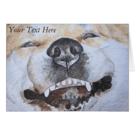 grappig afbeelding van akita die een schattige hon