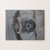 Grappig afbeelding van glimlachende hondenpuzzel legpuzzel (Horizontaal)