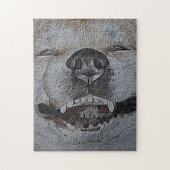 Grappig afbeelding van glimlachende hondenpuzzel legpuzzel (Verticaal)