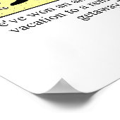 Grappig afdrukken voor thuis of kantoor. poster (Hoek)