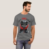 Grappig Affenpinscher Hond Vampier Halloween Kostu T-shirt (Voorkant volledig)