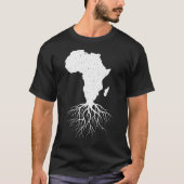 Grappig Afrika Kunst voor mannen, Afrikaans-Amerik T-shirt (Voorkant)