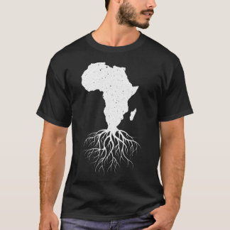 Grappig Afrika Kunst voor mannen, Afrikaans-Amerik T-shirt