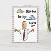 Grappig Afrikaans Amerikaans Man Cartoon Verjaarda Kaart (Voorkant)