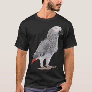 Grappig afrikaans grijs papegaai vogel hoodie vrou t-shirt