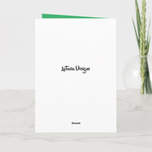 Grappig Afro-Amerikaans Vrouw Vrolijk Kerstfeest K Bedankkaart (Achterkant)