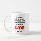 GRAppig Afscheid Collega - 3-regelig Afscheidsberi Koffiemok (Links)