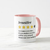 Grappig Afscheid Collega Cadeau – Aangepaste Naam Mok (Voorkant rechts)