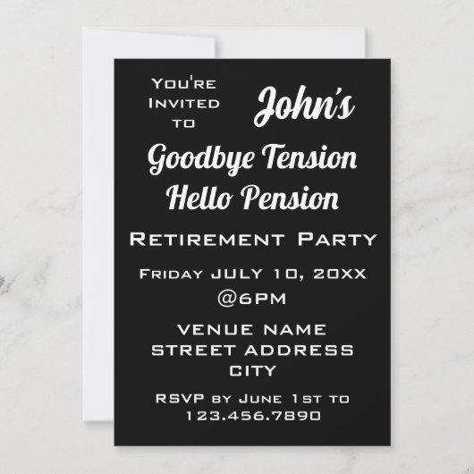 GRAPPIG Afscheid Spanning Papa Pensioenfeest Kaart (Voorkant)