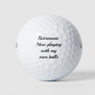 Grappig afscheidscadeau voor gepensioneerden golfb golfballen