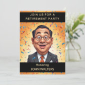 Grappig Afscheidsfeestje voor Collega Kaart (Staand voorkant)