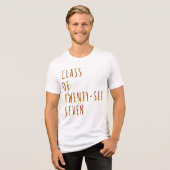 Grappig afstudeercadeau Tri-Blend shirt (Voorkant volledig)