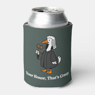 Grappig afstudeercadeau voor ganzen advocaat recht blikjeskoeler