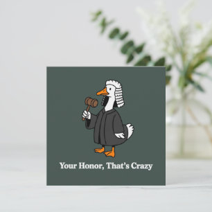 Grappig afstudeercadeau voor ganzen advocaat recht kaart