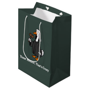 Grappig afstudeercadeau voor ganzen advocaat recht medium cadeauzakje