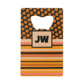 Grappig Afstudeerder Era Gepersonaliseerde Initial Creditkaart Flessenopener (Achterkant)