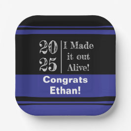 Grappig Afstuderen 2025 Papieren Bordje