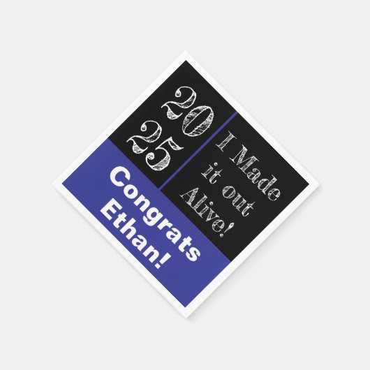 Grappig Afstuderen 2025 Servet (Hoek)