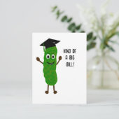 Grappig Afstuderen Big Dill Pickle Kaart | Afstude (Staand voorkant)