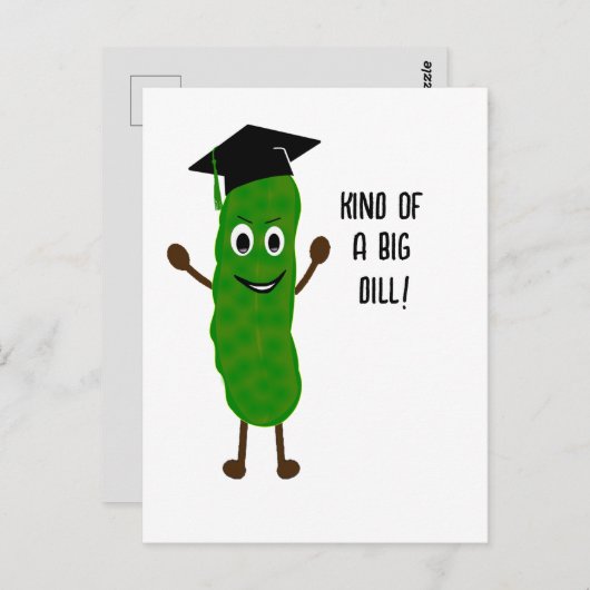 Grappig Afstuderen Big Dill Pickle Kaart | Afstude (Voorkant / Achterkant)