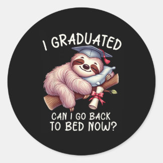 Grappig Afstuderen dat ik heb gestudeerd... kan ik Ronde Sticker