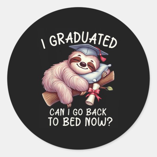 Grappig Afstuderen dat ik heb gestudeerd... kan ik Ronde Sticker (Voorkant)