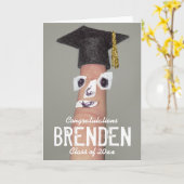 Grappig Afstuderen gefeliciteerd in de categorie 2 Kaart (Gele Bloem)