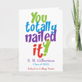 Grappig Afstuderen gefeliciteerd Kaart