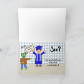 Grappig Afstuderen Gefeliciteerd Zombie Humor Kaart (Binnen)