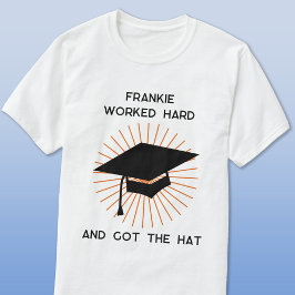 Grappig Afstuderen gepersonaliseerd T-shirt