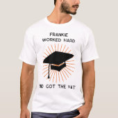 Grappig Afstuderen gepersonaliseerd T-shirt (Voorkant)