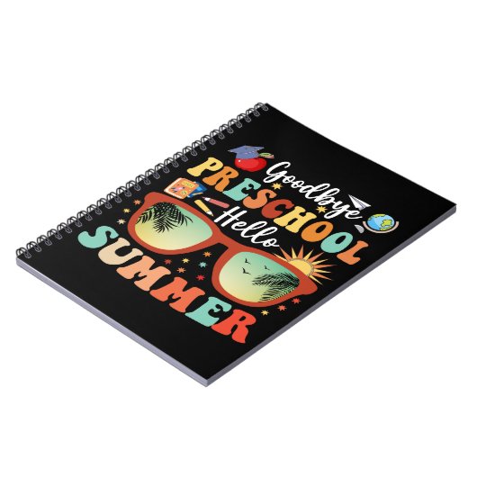 Grappig Afstuderen Hallo Goodbye Preschool Notitieboek (Linkerzijde)