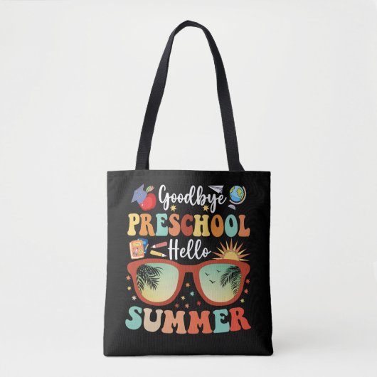 Grappig Afstuderen Hallo Goodbye Preschool Tote Bag (Voorkant)