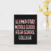 Grappig Afstuderen High School 2025 High School Af Kaart (Gele Bloem)