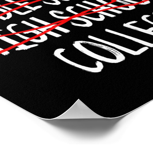 Grappig Afstuderen High School 2025 High School Af Poster (Hoek)