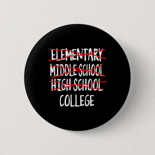 Grappig Afstuderen High School 2025 High School Af Ronde Button 5,7 Cm (Voorkant)