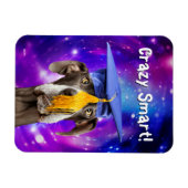 Grappig Afstuderen Hond Dragen Pet Magneet (Horizontaal)