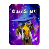 Grappig Afstuderen Hond Dragen Pet Magneet (Verticaal)