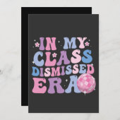 Grappig Afstuderen in mijn klas afgewezen Era Retr Aankondiging (Voorkant / Achterkant)