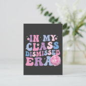 Grappig Afstuderen in mijn klas afgewezen Era Retr Aankondigingskaart (Staand voorkant)