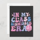Grappig Afstuderen in mijn klas afgewezen Era Retr Uitnodiging Briefkaart (Voorkant / Achterkant)