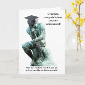 Grappig  Afstuderen Kaart (Gele Bloem)