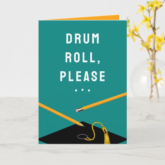 Grappig Afstuderen Kaart 2025 (Gele Bloem)