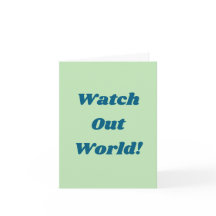 Grappig Afstuderen Kaart - Groen