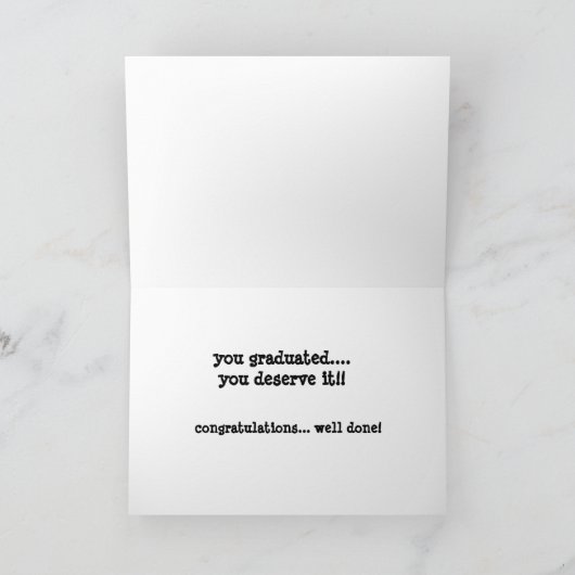 Grappig Afstuderen Kaart, Party Camel Kaart (Binnen)