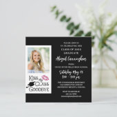 Grappig Afstuderen KISS MIJN KLAS VAARWEL Foto Kaart (Staand voorkant)