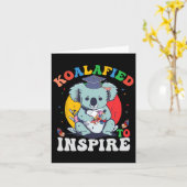 Grappig Afstuderen Koalafied om autisme bewust te Kaart (Gele Bloem)