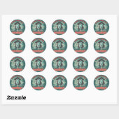 Grappig Afstuderen Kus mijn klas Vaarwel Naam Ronde Sticker (Vel)