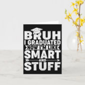 Grappig Afstuderen Shirt – Bruh I Afgestudeerd Sma Kaart (Gele Bloem)