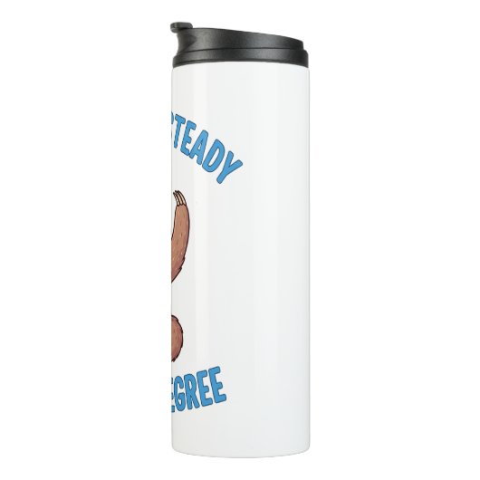 Grappig Afstuderen Sloth Thermosbeker (Geroteerd rechts)